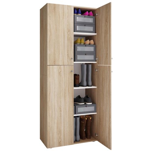 Schuhschrank Lona ca.70x182x37cm Eichefarben
