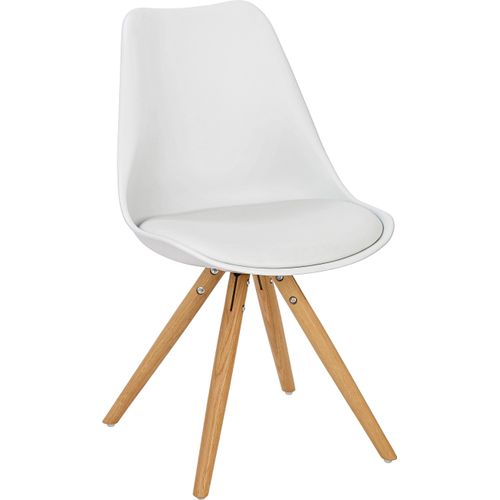 Kindersessel aus Textil/Holz in Weiß