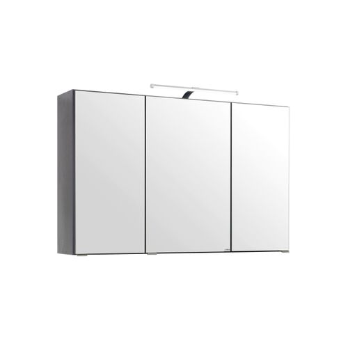Spiegelschrank Florida in Graphitfarben mit LED