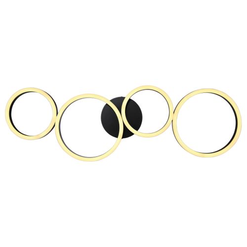 LED-Deckenleuchte 67229 in Schwarz max. 35 Watt Deckenlampe