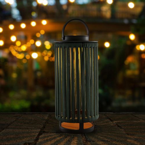 Solarleuchte Madonna Grün Solar Schnurgeflecht