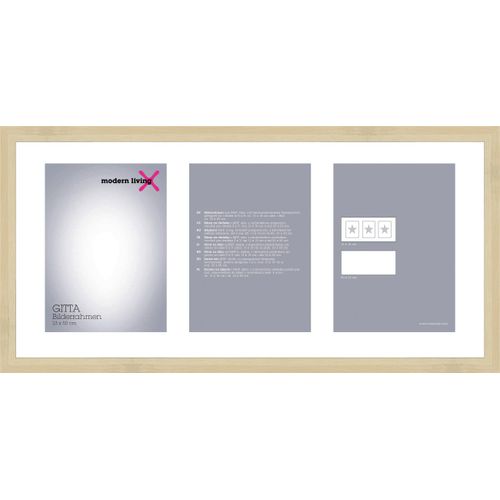 Bilderrahmen Gitta Duplo Eichefarben ca. 25x52cm