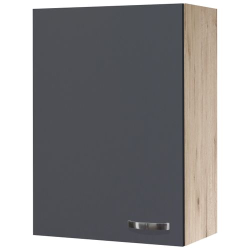 Küchenoberschrank Shadow ca. 60x89x32 cm Grau/Eiche