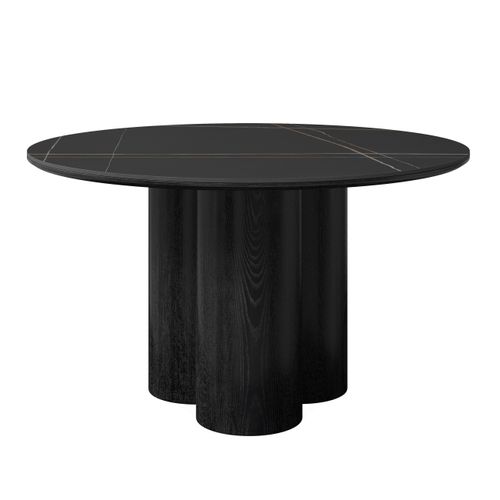 Esstisch Kiano Schwarz MDF/Keramik rund