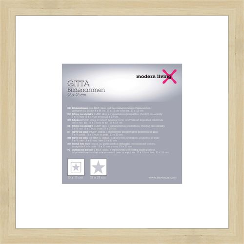 Bilderrahmen Gitta Duplo Eichefarben ca. 25x25cm