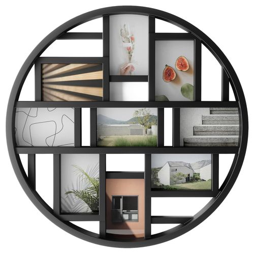 Collagen-Bilderrahmen Schwarz