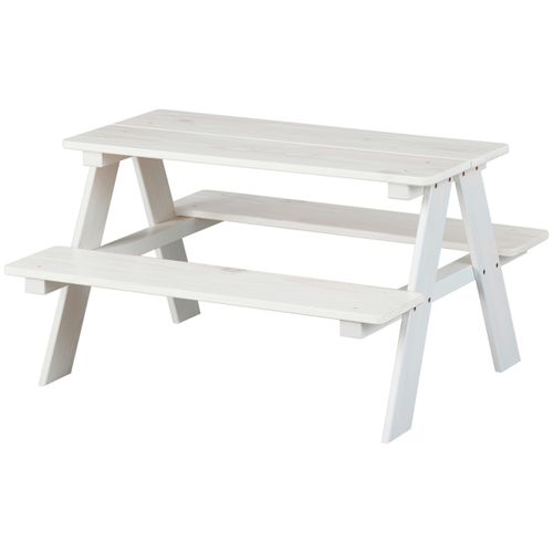 Kindertisch aus Kiefer in Weiß