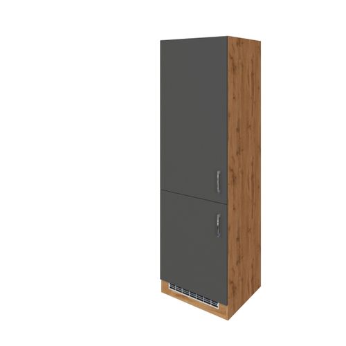 Held Kühlschrank-Umbauschrank Kombi ca. 60 cm Anthrazit