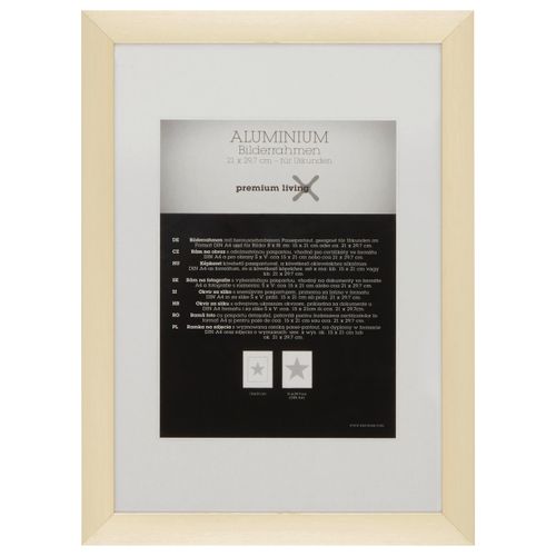 Bilderrahmen Aluminium in Goldfarben