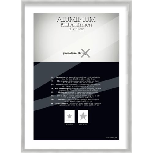 Bilderrahmen Aluminium ca. 53x73cm