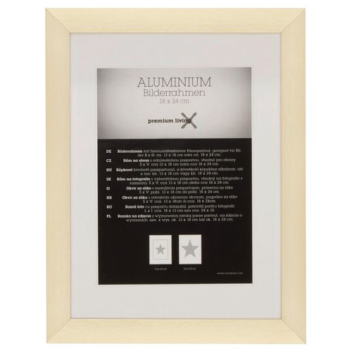 Bilderrahmen Aluminium ca. 18x24cm