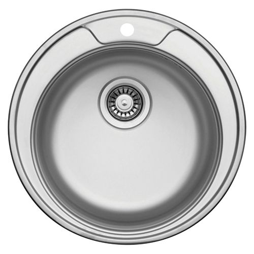 Spüle Basic Round45S, aus Edelstahl
