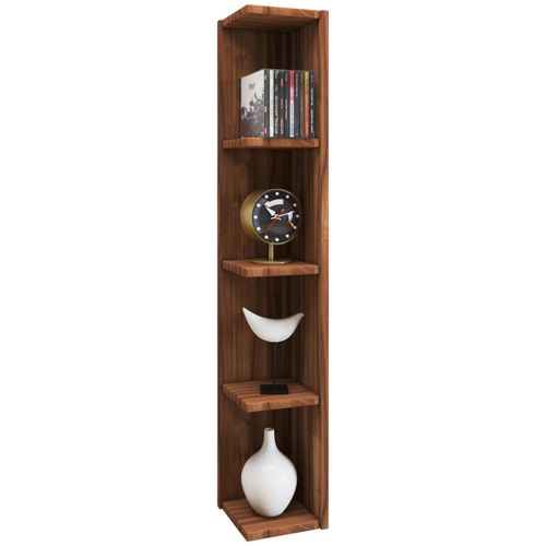 Eckregal Honsa in Nussbaumfarben