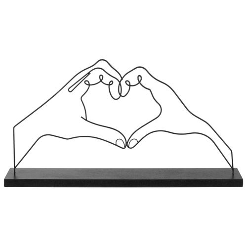 Skulptur Helin in Schwarz