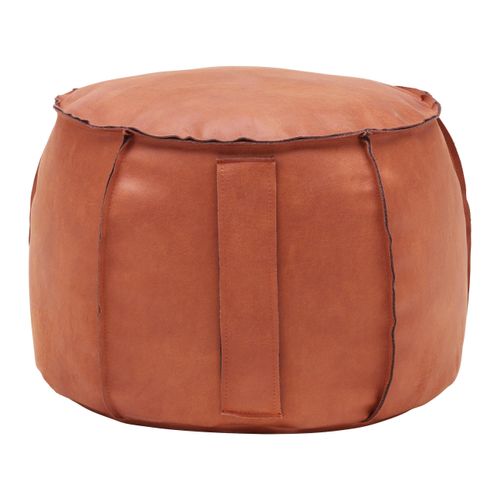 Hocker Falun II Lederlook ⌀ ca. 60cm