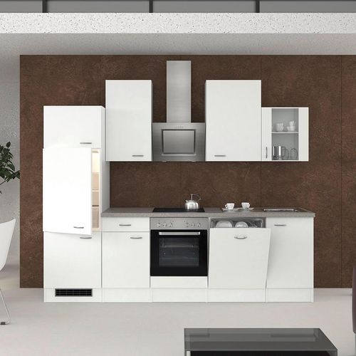 Küchenzeile Wito ohne Geräte 280cm Weiß