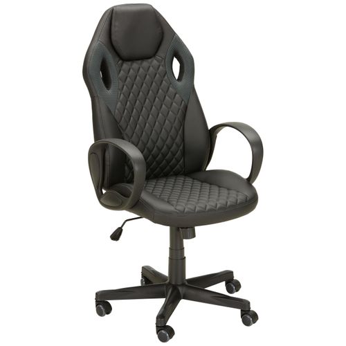 Chefsessel in Grau/Schwarz