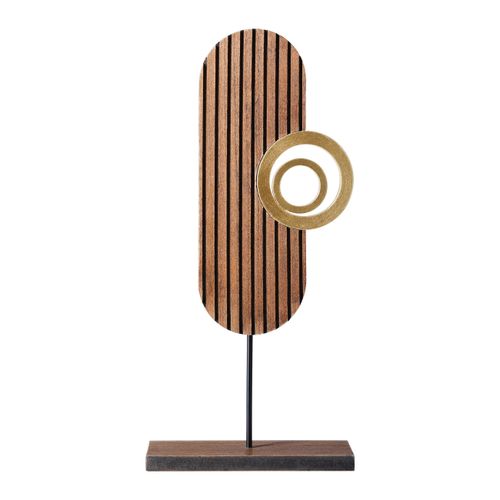 Skulptur Dana in Braun/Goldfarben