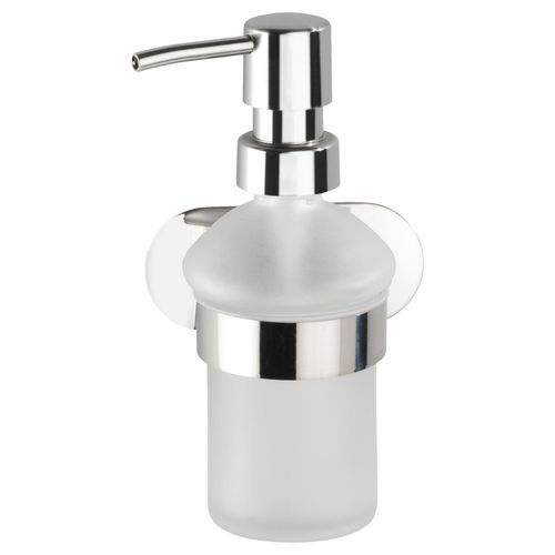 Seifenspender in Weiß/Chromfarben