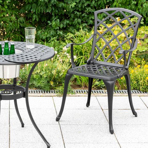 Gartenmöbel Set 3-tlg Rhodos aus Aluminium