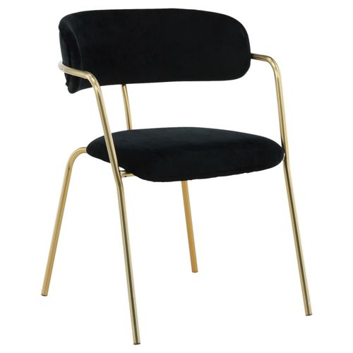 Stuhl-Set Arrow 2er-Set ca. 58x79 cm Samt Schwarz