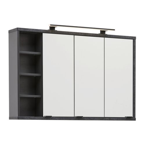 Spiegelschrank Camillo Anthrazit/Schwarz