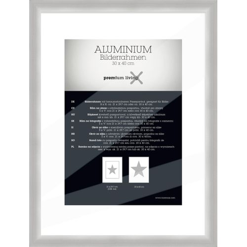Bilderrahmen Aluminium ca. 33x43cm