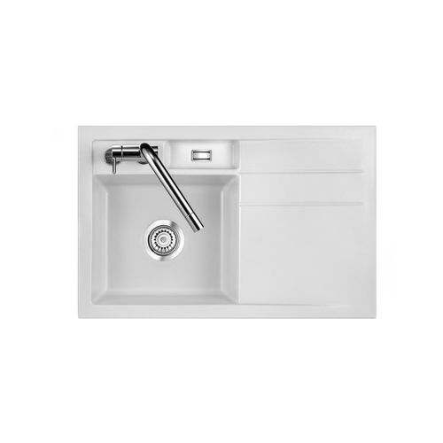 Spüle BELA 78, polarweiß, Becken links