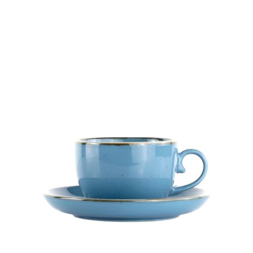Kaffeetasse mit Untertasse Capri Blau