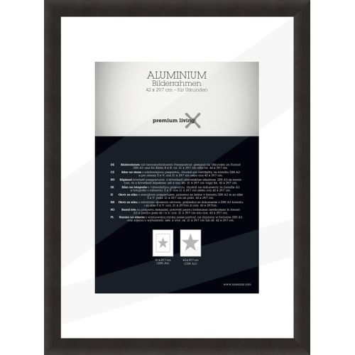 Bilderrahmen Aluminium ca. 33x45cm