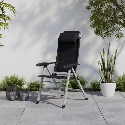 Gartenstuhl Geri Schwarz/Silberfarben