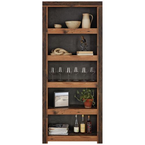 Regal in Braun/Dunkelgrau