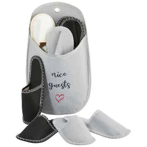 Gästepantoffelset Nice Guests aus Filz