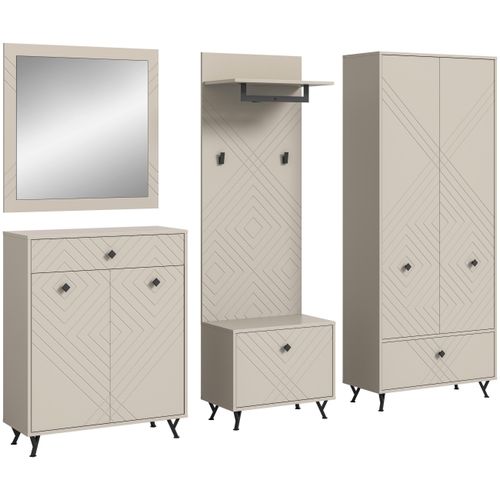 Garderobe Notes 5-tlg. ca. 250x190 cm Sandbeige