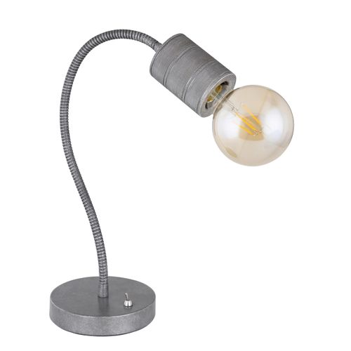 Tischleuchte Freddy in Silberfarben max. 60 Watt
