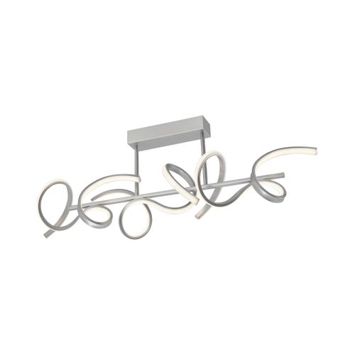 Deckenleuchte in Silberfarben max. 60 Watt Deckenlampe