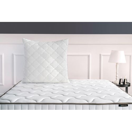 Kopfkissen Superwashed Wolle ca. 80x80x15,5 cm Weiß