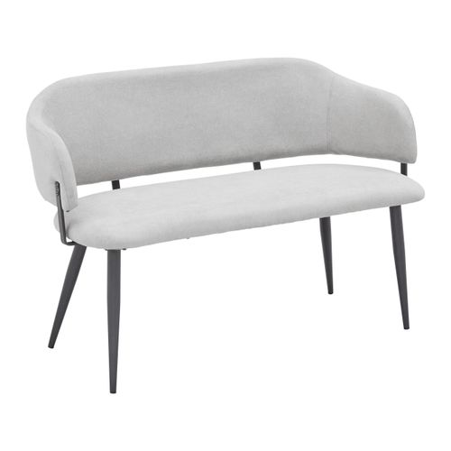 Sitzbank Nino Hellgrau Webstoff Gepolstert