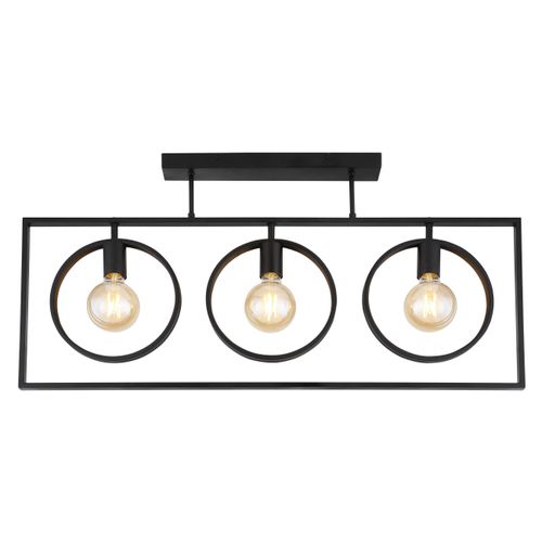 Deckenleuchte 15489D in Schwarz max. 60 Watt Deckenlampe