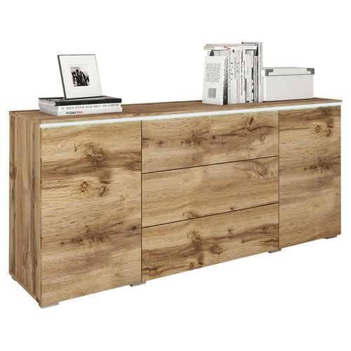 Sideboard Vera mit LED Eiche Wotan