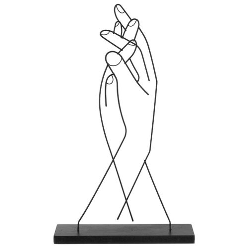 Skulptur Helin in Schwarz