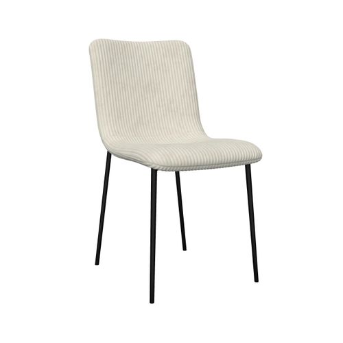 Stuhl Amy Beige Cord Gepolstert