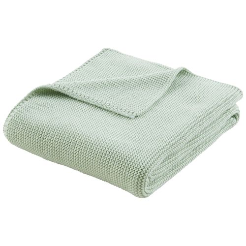 Babydecke Babystrick in Hellgrün