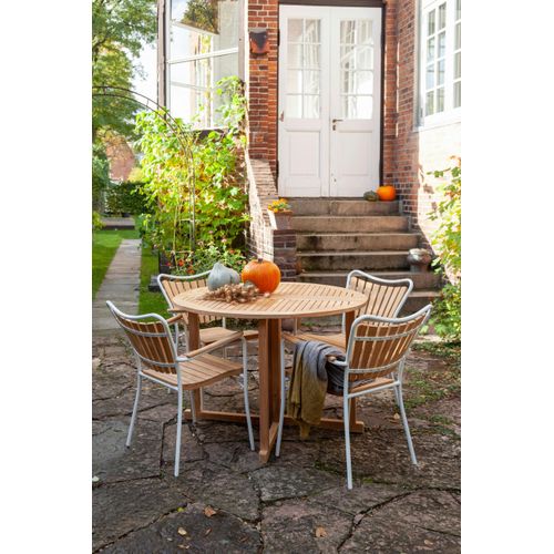 Gartenstuhl Ellen Weiß/Teak