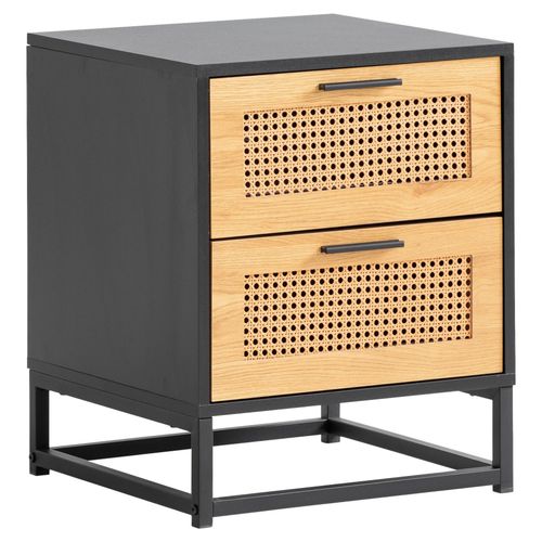 Nachttisch WL6.829 ca. 45x56x45 cm Schwarz