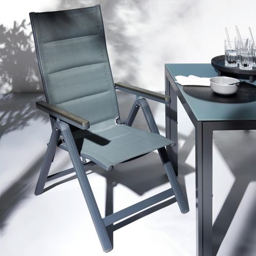 Gartenstuhl Nabila Dunkelgrau