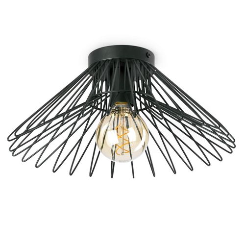 Deckenleuchte Duccio Schwarz max. 22 Watt Deckenlampe