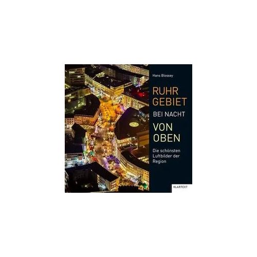 Ruhrgebiet bei Nacht von oben