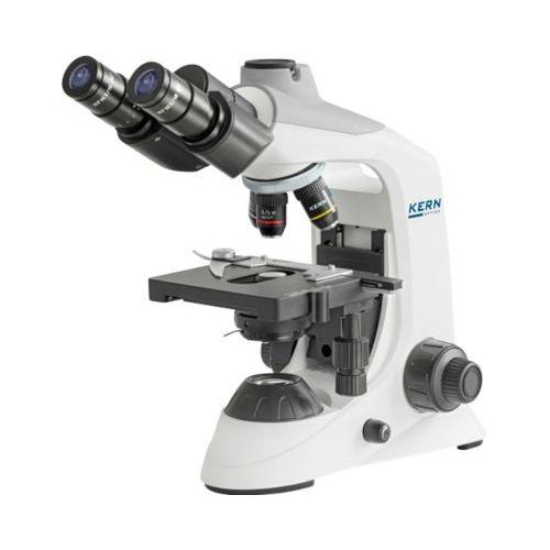 KERN Durchlichtmikroskop OBE-134, trinokular, Achromat-Linsen 4/10/40/100 x, HWF-Okular 10 x 18 mm, Beleuchtungsstärke 3 W, Netzbetrieb/USB, weiß