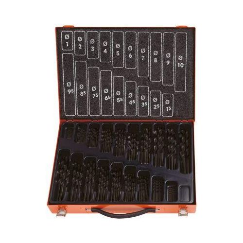 Projahn Spiralbohrer-Set ECO, HSS-R, 170-teilig, Ø 1-10 mm / 0,5 mm Schritte, im Bohrer-Magazin